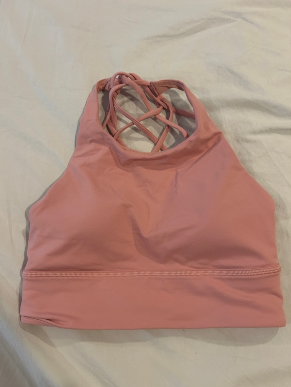 Lululemon Women’s Pink Strappy High-Neck Bralette size 6